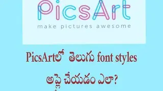 How to add telugu fonts PicsArt