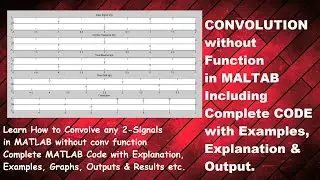 Convolution without Function in MATLAB | Complete Code with Output (Graph + Results)
