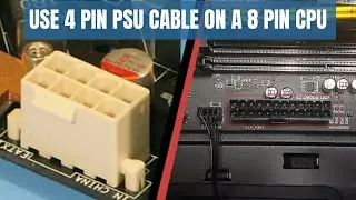 How to fix 8 Pin CPU Motherboard connector but only 4 pin Power Supply NO CONVERTER REQUIRED!