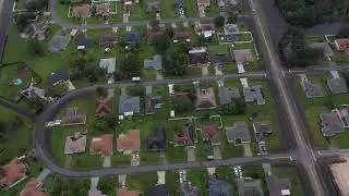 Hurricane Ian aftermath in a small section of Poinciana, FL