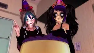 Happy Birthday from the Victorias (and me), Maru! 【MMD】