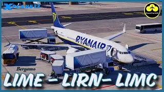 X-PLANE 12 LIVE | BOEING MAX 8 | Bergamo, Naples, Malpensa | Ciao Milano VATSIM