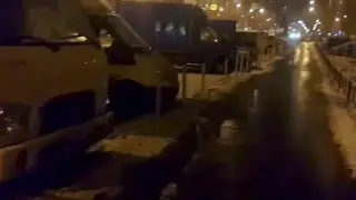 Парковочные карманы и грузовики. Люберцы.