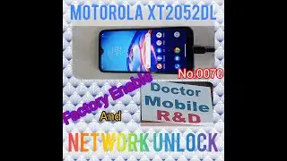 Motorola XT2052DL Factory Enabled and Network Unlock