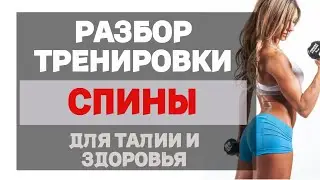 Разбор тренировки спины девушки. Какие упражнения делать? Сколько раз в неделю, и как комбинировать?