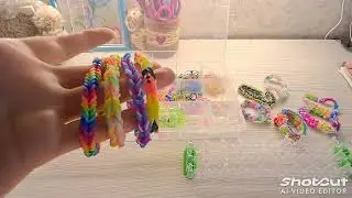 Плетëм простой браслетик Рыбий хвост из резиночек/Плетентение на станке, рогатке