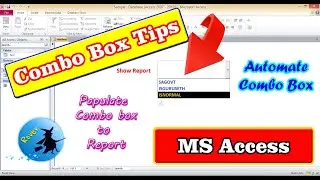 combo box in access report | access create report from combo box | combobox