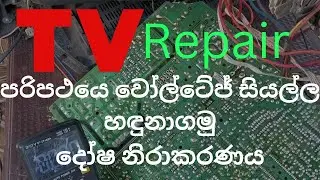 TV repairing course | CRT TV voltage check | ඉලෙක්ට්‍රොනික් පාඨමාලාව