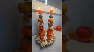 Haz tus decoraciones Mira estos  portavelas con  calabazas  otoño Hazlo tu mismo #diy #manualidades