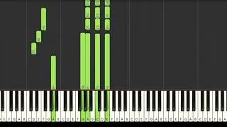 2pac - To Live & Die in LA (A minor) [Synthesia] (Piano tutorial)