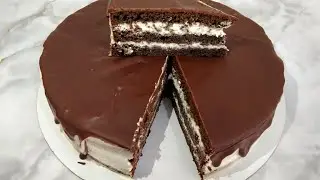 ШОКОЛАДНЫЙ ТОРТ 😍 Без пропитки,  очень нежный💯 #торт