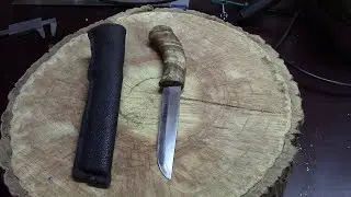 Охотничий нож из тепловозного клапана