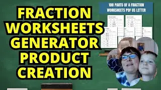 Fraction Worksheets Generator: How to Make a Product for Teachers Pay Teachers in Minutes!