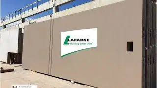 Architectural precast wall panel production sequence by Lafarge Precast Edmonton