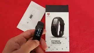smartband ID107 Plus HR smartband Wristband fitness tracker unboxing (new box 2017)