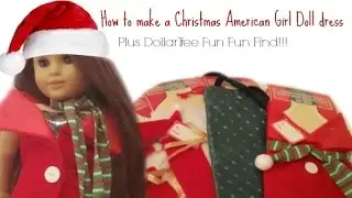 Fun Find~How to make a Christmas American Girl Doll dress