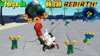 BACON HUMILHADO SE TRANSFORMA NO SAITAMA COM 86.230 REBIRTHS E DERROTA TODOS NO MUSCLE LEGENDS!