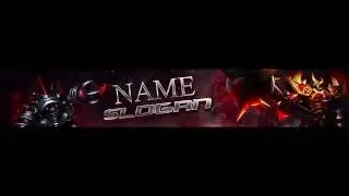 2d banner template  /League Of Legends/ RED #1
