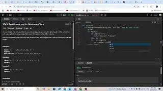 Leetcode 1043. Partition Array for Maximum Sum (dp)