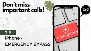 iPhone iOS Tip- Silent Mode Emergency Bypass  #shorts