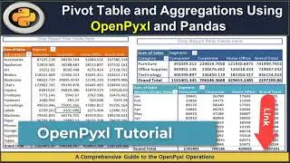Excel Pivot Table and Aggregations using OpenPxl and Pandas-Part-5