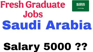 Jobs for fresh Graduate in Saudi Arabia Fresh Graduate Salary Free Visa 