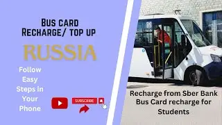 Bus Card Recharge In Russia for Students | Very Easy Process | #russia #busservice ​⁠
