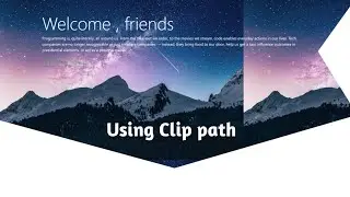 How to Design a website Using Clip Path | What is Clip path? | Hindi