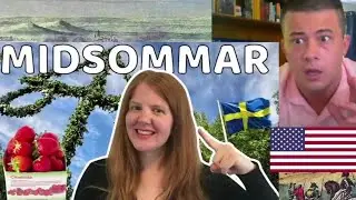 American Reacts Swedish Midsummer - All you need to know about Midsommar - Learn Swedish