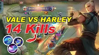VALE VS Harley 😆 Vale Best Build and Emblem Set ! Starlight Skin Gameplay MLBB