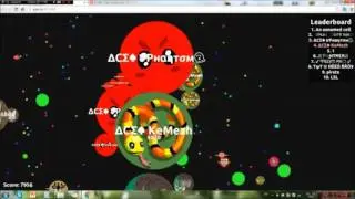 Agar.io Team Gameplay 21 500 SCORE / Агарио командная игра рекорд 21500очков