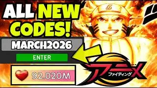 ALL NEW WORKING CODES FOR ANIME FIGHTING SIMULATOR ENDLESS IN  MARCH 2026 | ROBLOX AFS:ENDLESS CODES