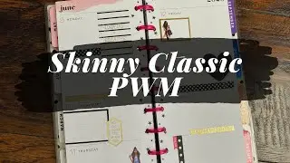 Skinny Classic Planner | Plan With Me | Black and White