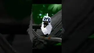 Птица сидит на ветке и орёт АААААААА
