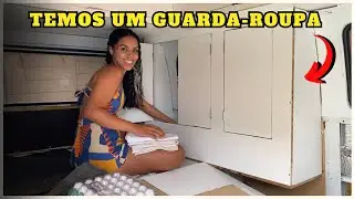 Ficou GIGANTE • O Maior GUARDA ROUPA para KOMBI HOME