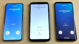 Samsung Galaxy S21 vs Motorola g8 plus vs Samsung Galaxy S8plus Incoming call & outgoing call