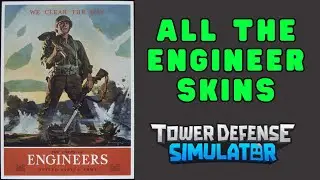 All the Engineer skins in Tower Defense Simulator (TDS)
