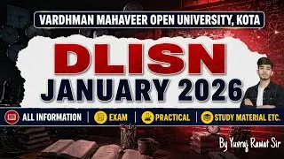 DLISN January 2026 All Information 🔥 | Exam Date, Practical, Study Material | VMOU Kota