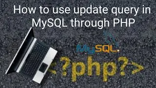 How to write update query for mysql in php