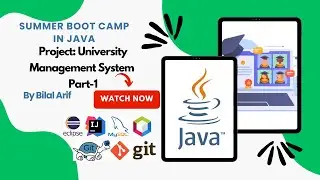 Project: University Course Management System using OOP concepts in java Part-1
