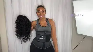 ADJUSTABLE HEADBAND NATURAL COLOR DEEP WAVE WIG