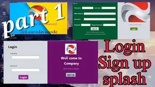 login form sign up form splash screen in java netbeans with database #java #login #signup #splash