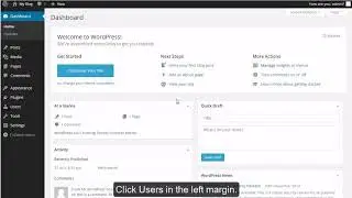 WordPress - Changing your Password