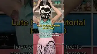 Lute Helmet Tutorial Part two!#lutecosplay #hazbinhotel #lute #tutorial #cosplaytutorial
