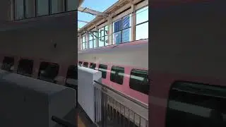 Rare Hello Kitty Shinkansen in Japan (4k)