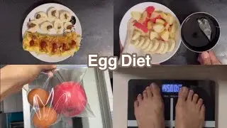53-44kg Diet Vlog | -1.25kg in 3 days, Egg Diet AGAIN, apple and oats, Short Term Diet