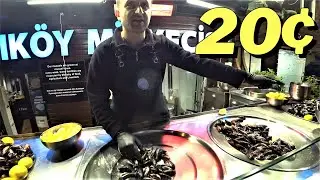 Istanbul's Famous Late Night Street Food Midye Dolma 🇹🇷