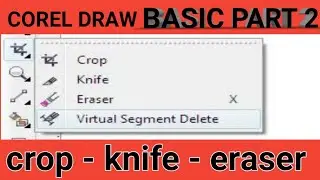 Coreldraw crop tool tutorial hindi