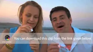 Two Friends Blowing Soap Bubbles