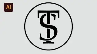 Letter TS Logo Design | Adobe Illustrator Logo Design Tutorial #shorts